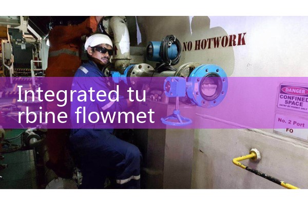 Integrated turbine flowmeter